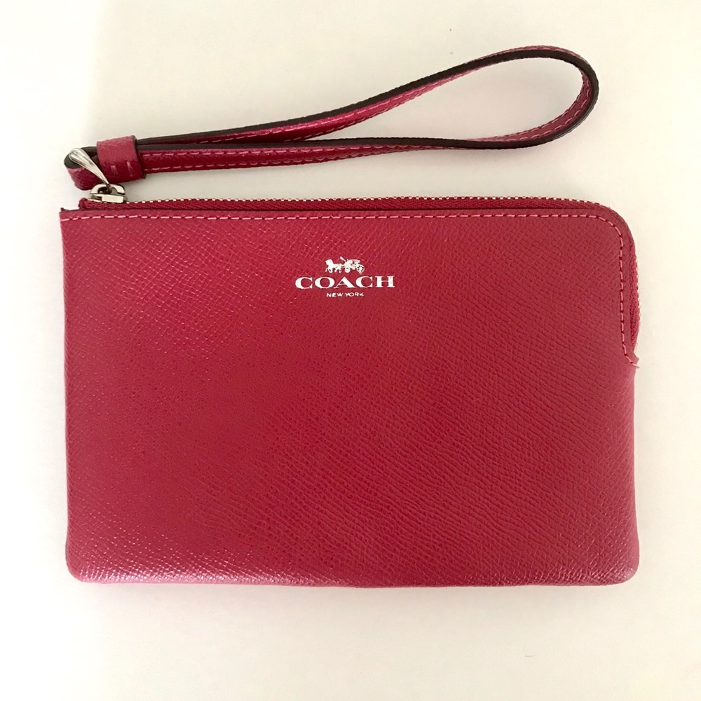 Coach - NWOT! Red Leather Wristlet